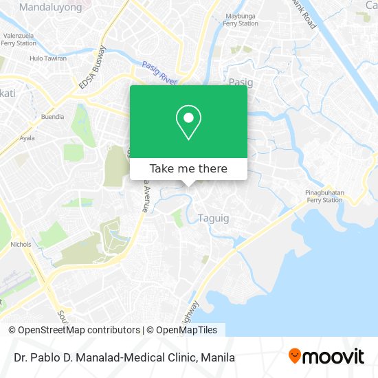 Dr. Pablo D. Manalad-Medical Clinic map