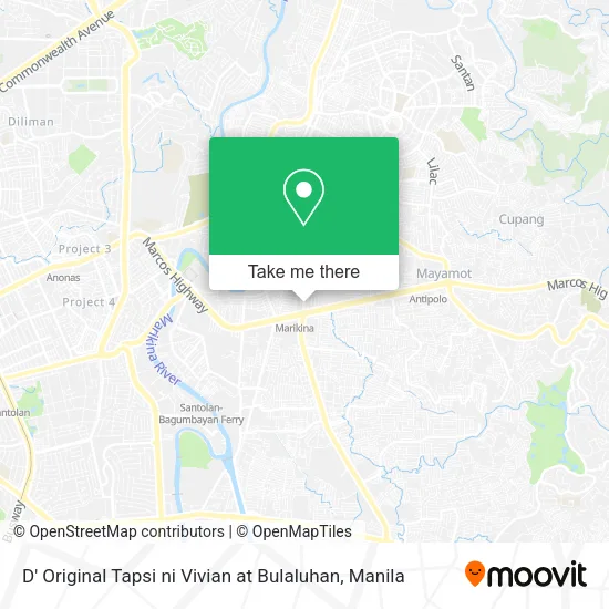 D' Original Tapsi ni Vivian at Bulaluhan map