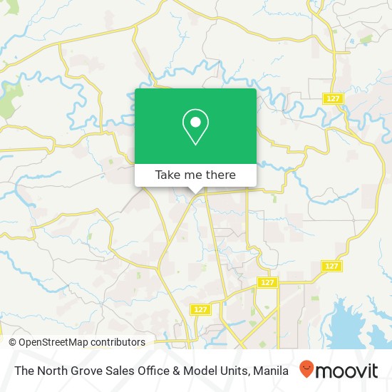 The North Grove Sales Office & Model Units map