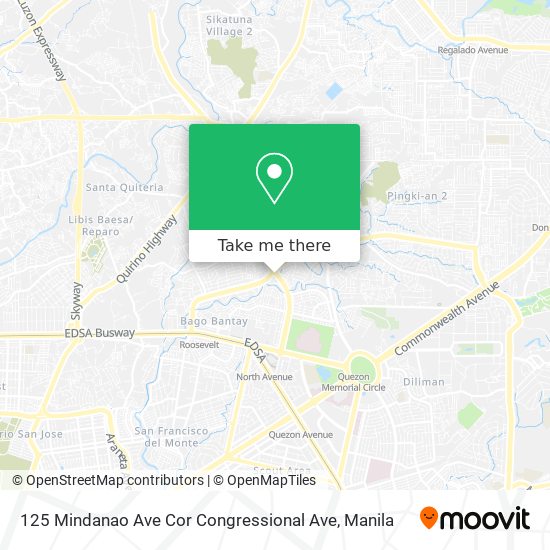 125 Mindanao Ave Cor Congressional Ave map