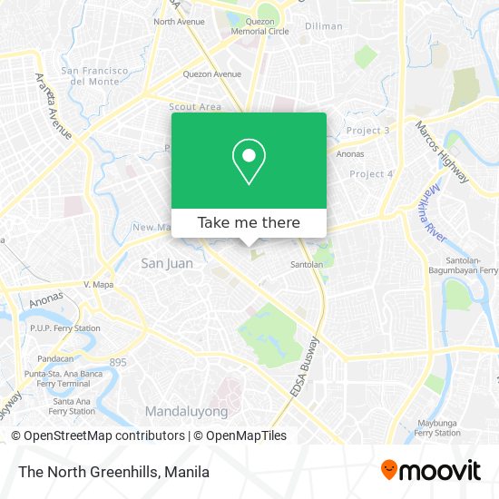The North Greenhills map
