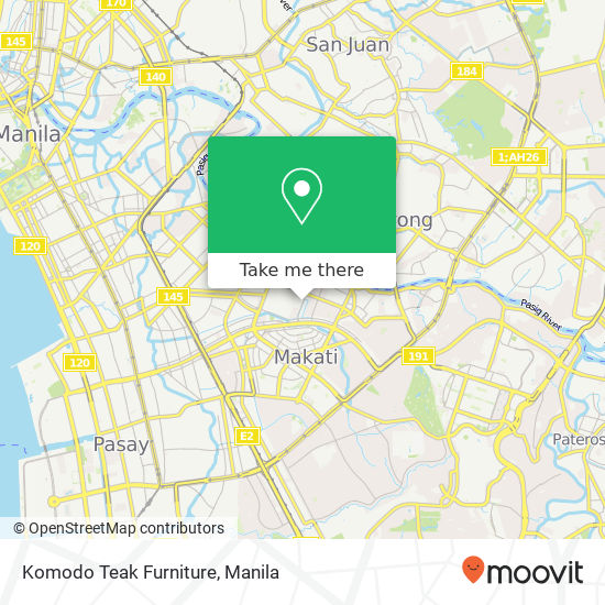 Komodo Teak Furniture map