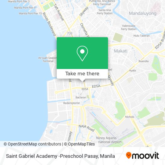 Saint Gabriel Academy -Preschool Pasay map