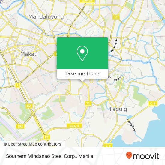 Southern Mindanao Steel Corp. map