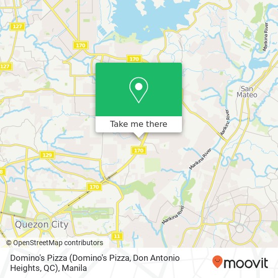 Domino's Pizza (Domino's Pizza, Don Antonio Heights, QC) map
