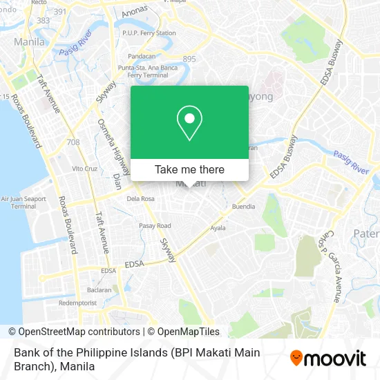 Bank of the Philippine Islands (BPI Makati Main Branch) map
