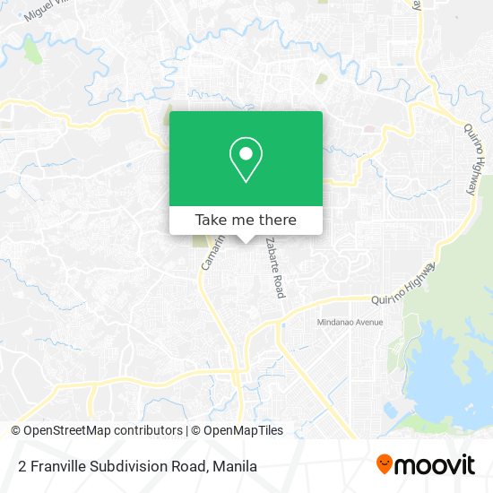 2 Franville Subdivision Road map