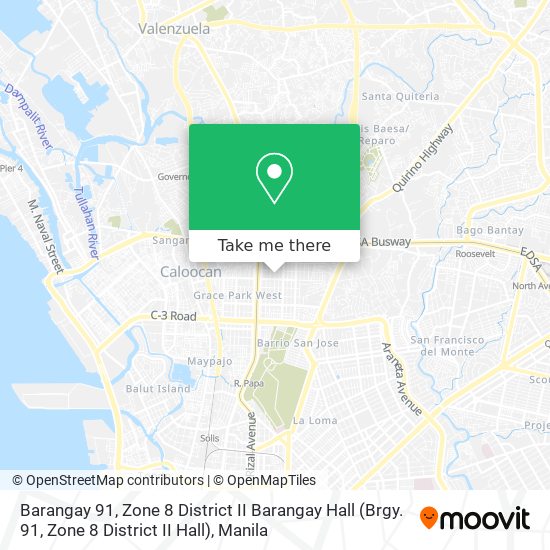 Barangay 91, Zone 8 District II Barangay Hall map