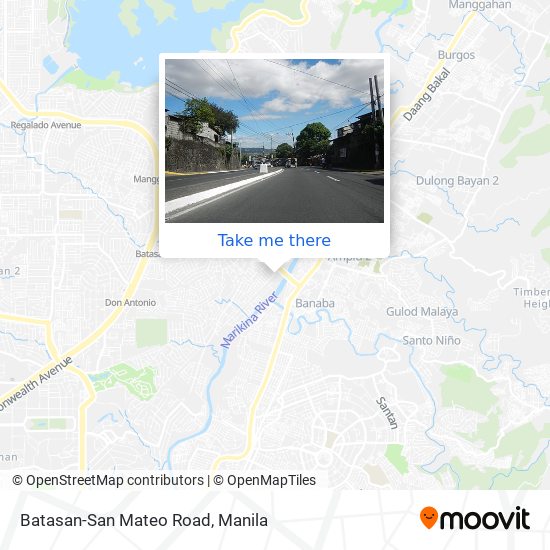 Batasan-San Mateo Road map