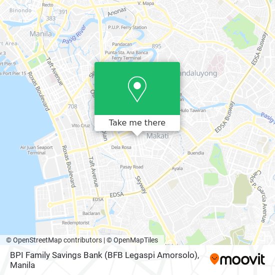 BPI Family Savings Bank (BFB Legaspi Amorsolo) map