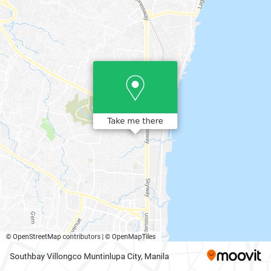 Southbay Villongco Muntinlupa City map