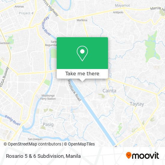 Rosario 5 & 6 Subdivision map