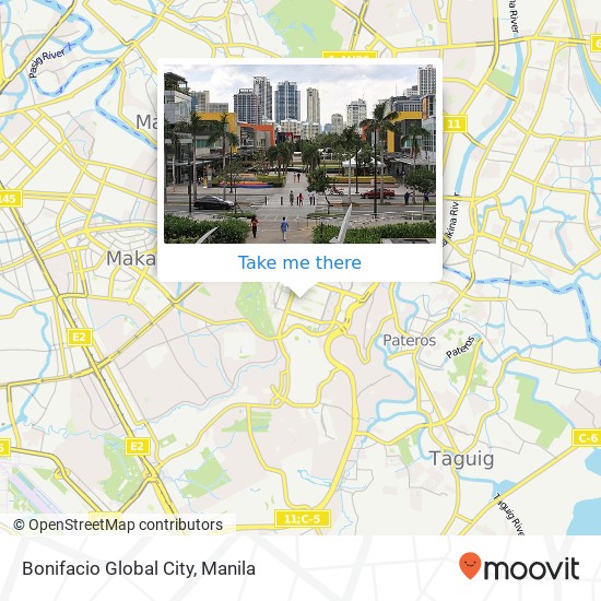 Bonifacio Global City map