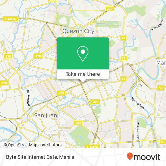 Byte Site Internet Cafe map
