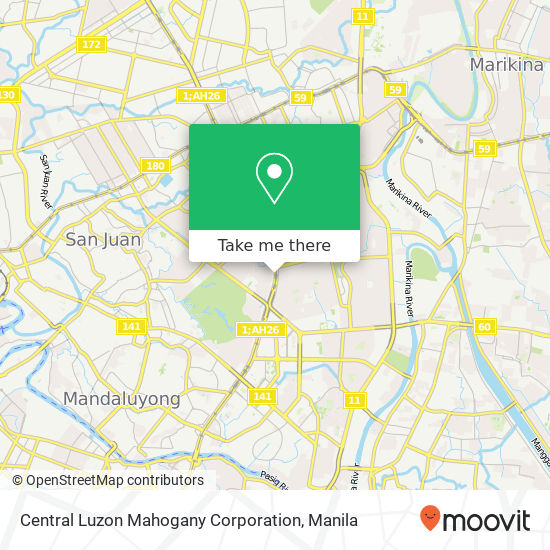 Central Luzon Mahogany Corporation map