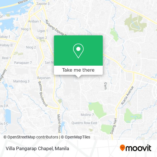 Villa Pangarap Chapel map