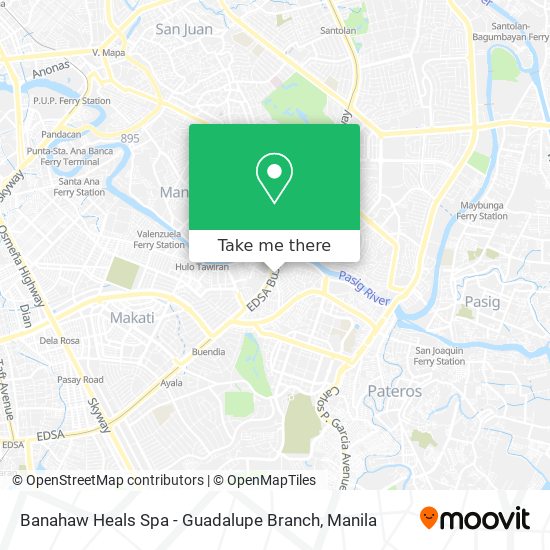 Banahaw Heals Spa - Guadalupe Branch map