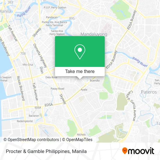 Procter & Gamble Philippines map