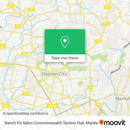 Bench Fix Salon Commonwealth Techno Hub map