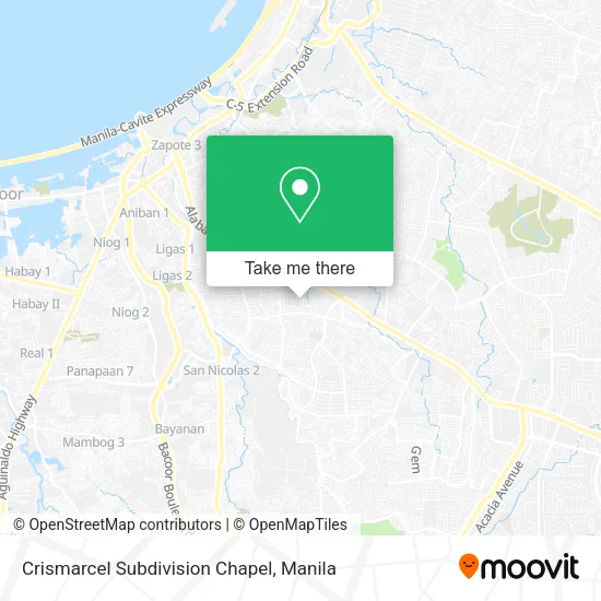Crismarcel Subdivision Chapel map