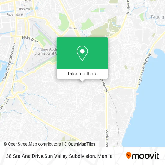 38 Sta Ana Drive,Sun Valley Subdivision map