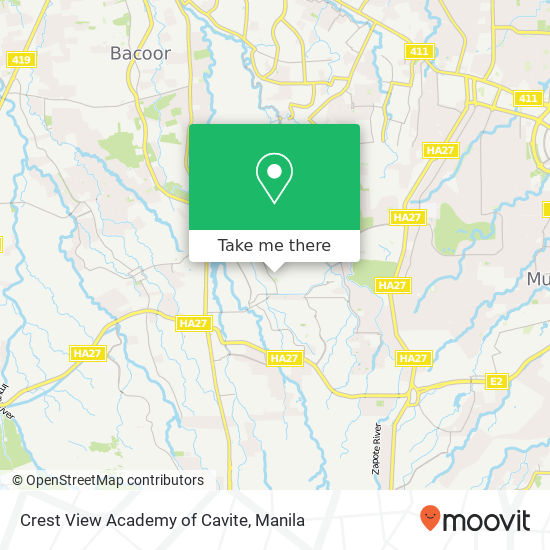 Crest View Academy of Cavite map