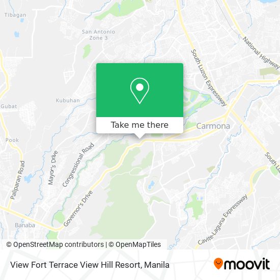 View Fort Terrace View Hill Resort map