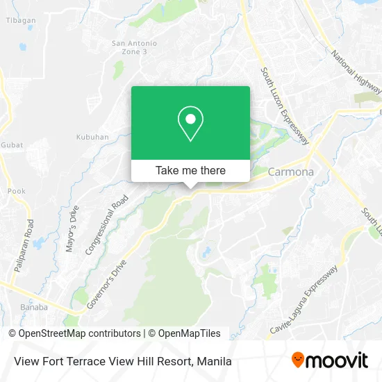 View Fort Terrace View Hill Resort map