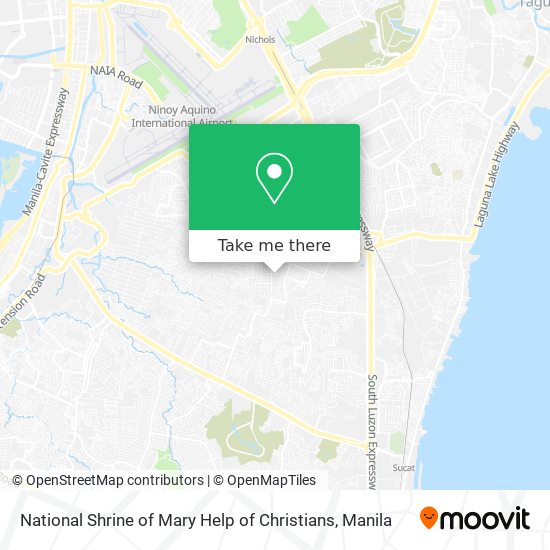 National Shrine of Mary Help of Christians map