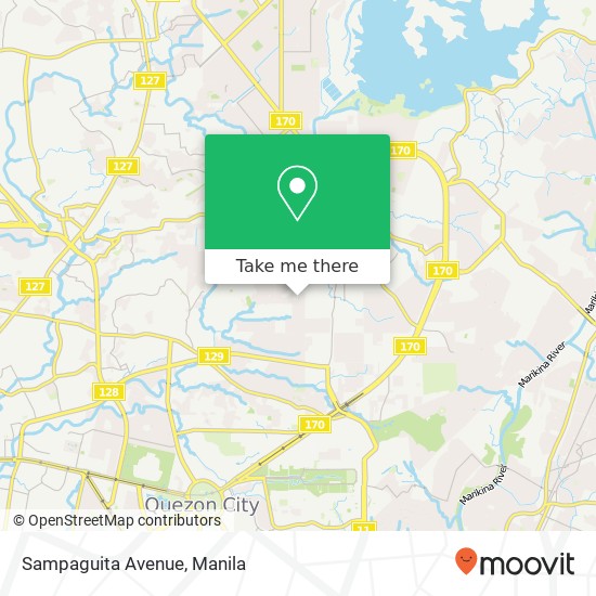 Sampaguita Avenue map
