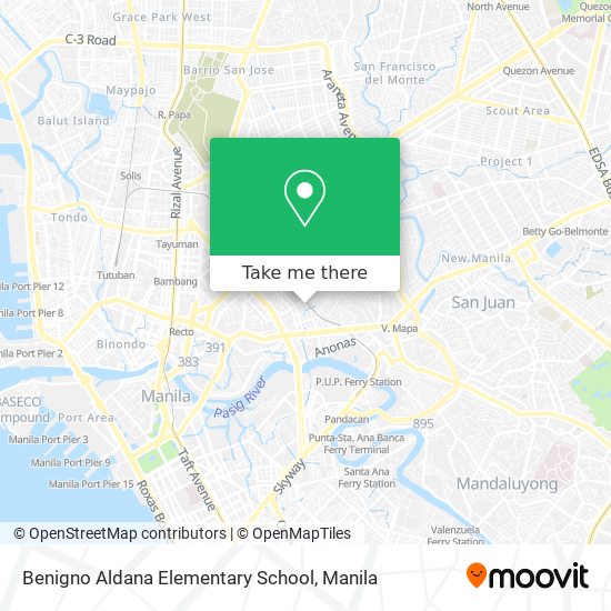 Benigno Aldana Elementary School map
