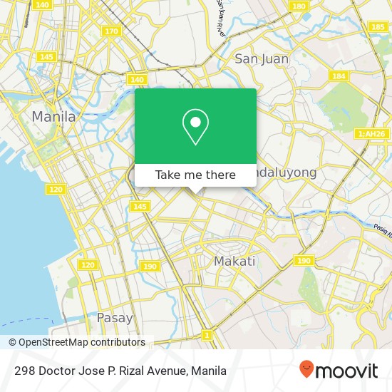 298 Doctor Jose P. Rizal Avenue map