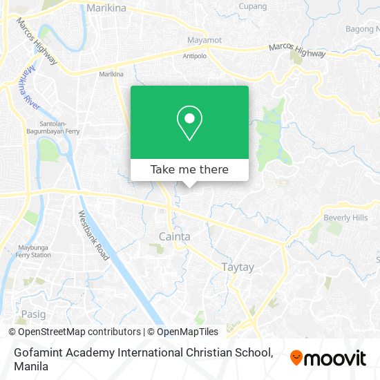 Gofamint Academy International Christian School map