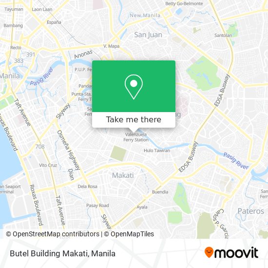 Butel Building Makati map