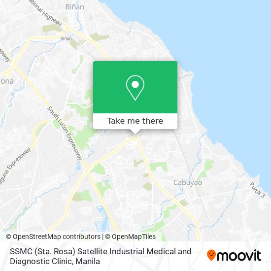 SSMC (Sta. Rosa) Satellite Industrial Medical and Diagnostic Clinic map