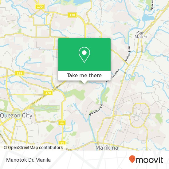 Manotok Dr map