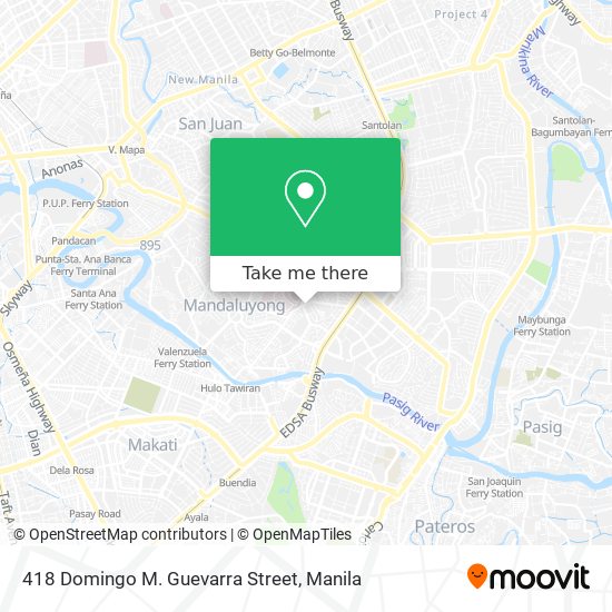 418 Domingo M. Guevarra Street map