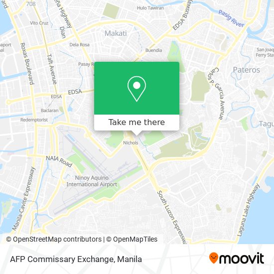 AFP Commissary Exchange map