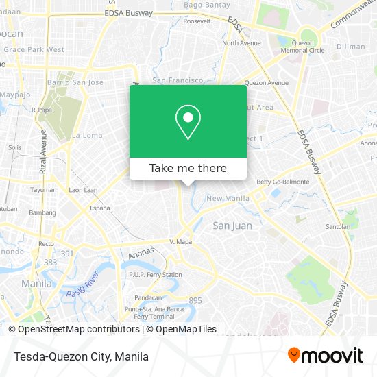 Tesda-Quezon City map