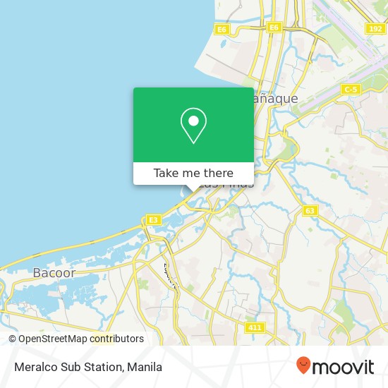 Meralco Sub Station map