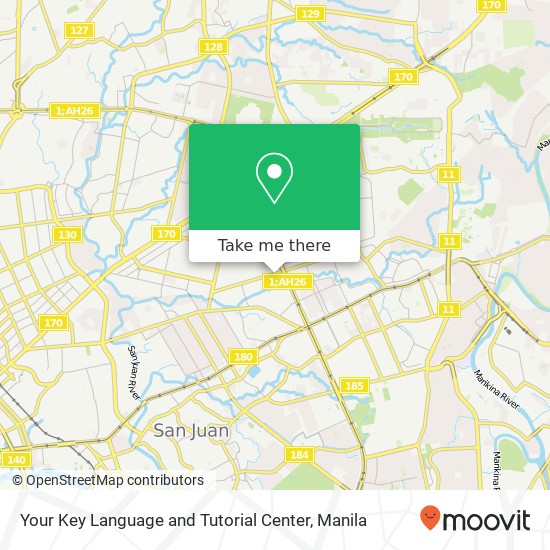 Your Key Language and Tutorial Center map