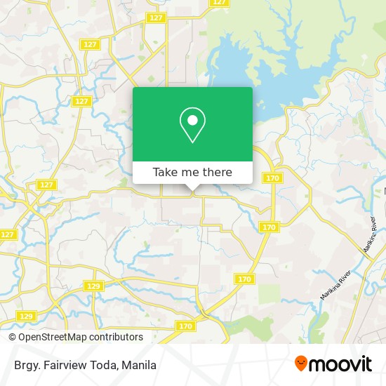 Brgy. Fairview Toda map