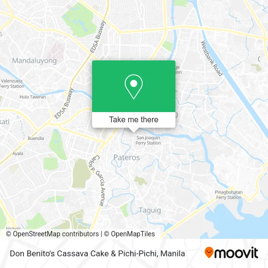 Don Benito's Cassava Cake & Pichi-Pichi map