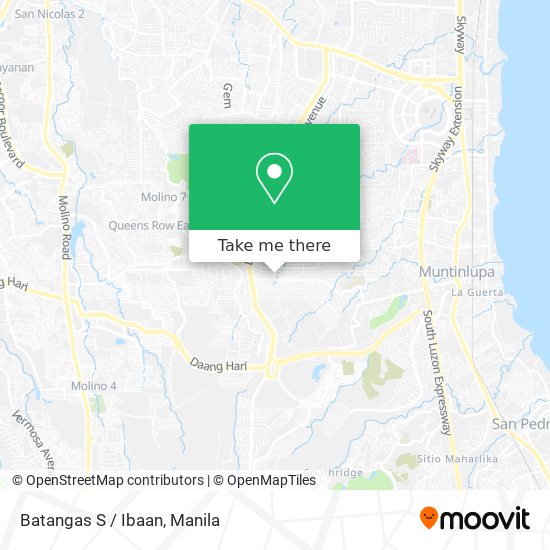 Batangas S / Ibaan map
