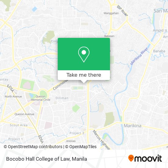 Bocobo Hall College of Law map