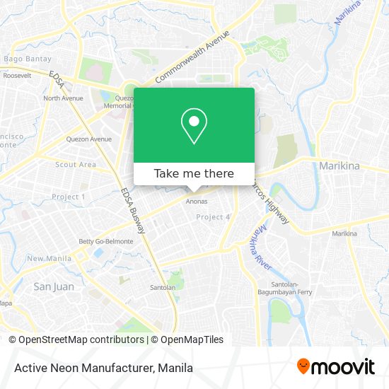 Active Neon Manufacturer map