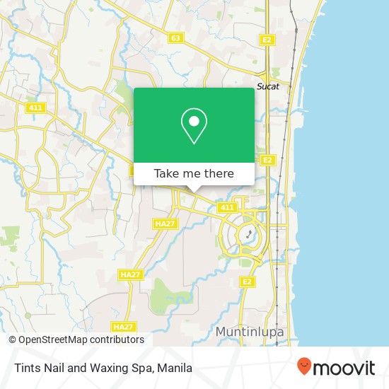 Tints Nail and Waxing Spa map