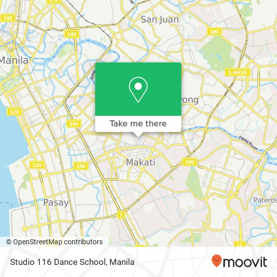 Studio 116 Dance School map