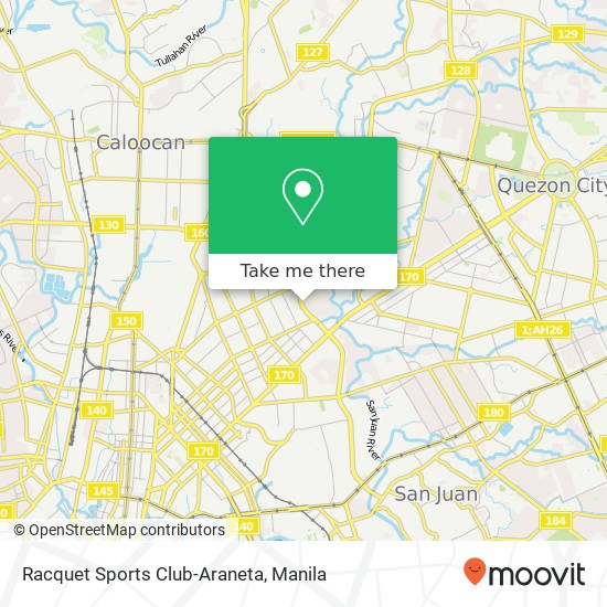 Racquet Sports Club-Araneta map
