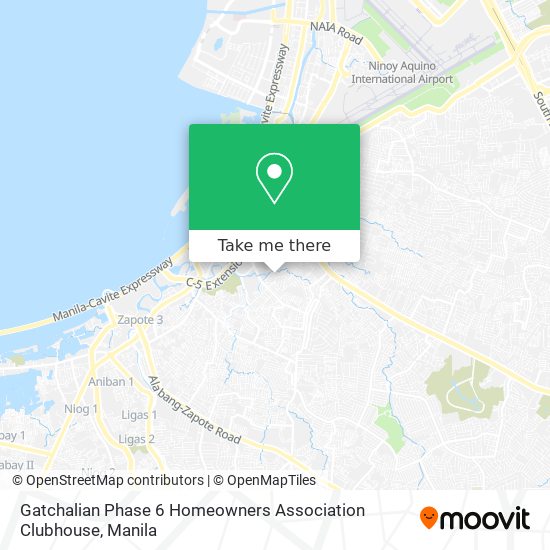 Gatchalian Phase 6 Homeowners Association Clubhouse map